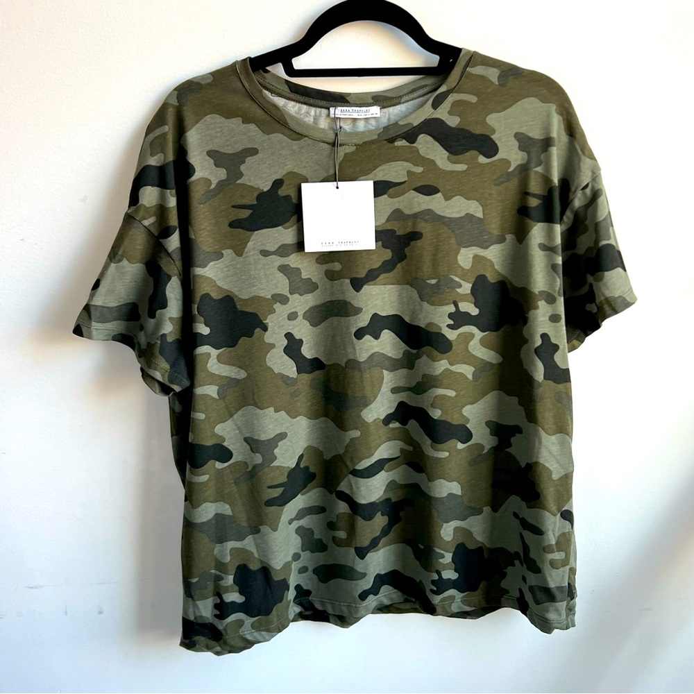 NWT Zara camouflage t shirt 👕 🔥 - Picture 2 of 8